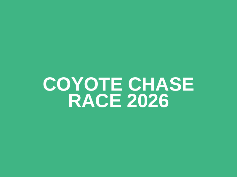 Coyote Chase Race 2026 Logo