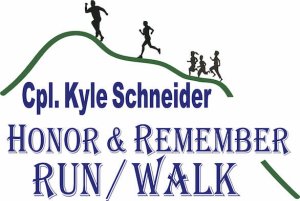 Cpl. Kyle Schneider HONOR & REMEMBER HYBRID RUN/WALK 5K Logo