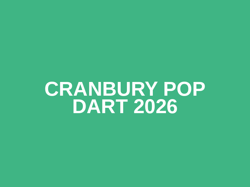 Cranbury Pop Dart 2026 Logo