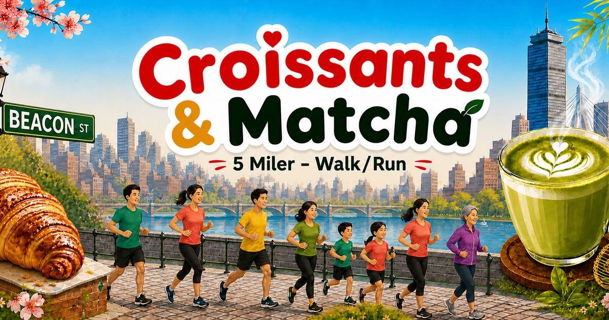 Croissant & Matcha 5M Walk & Run Logo