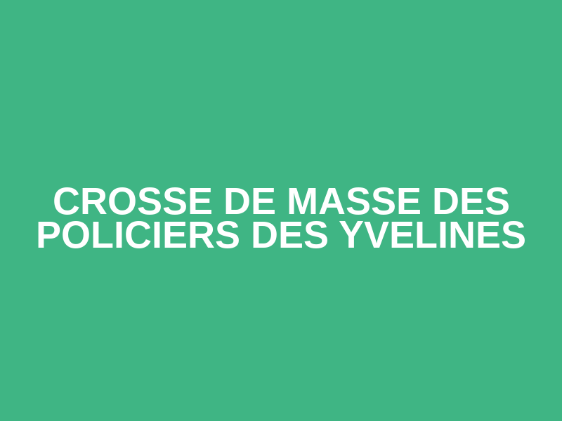 Crosse de Masse des Policiers des Yvelines Logo