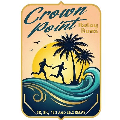 Crown Point Relay Runs Logo