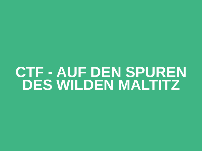 CTF - Auf den Spuren des wilden Maltitz Logo