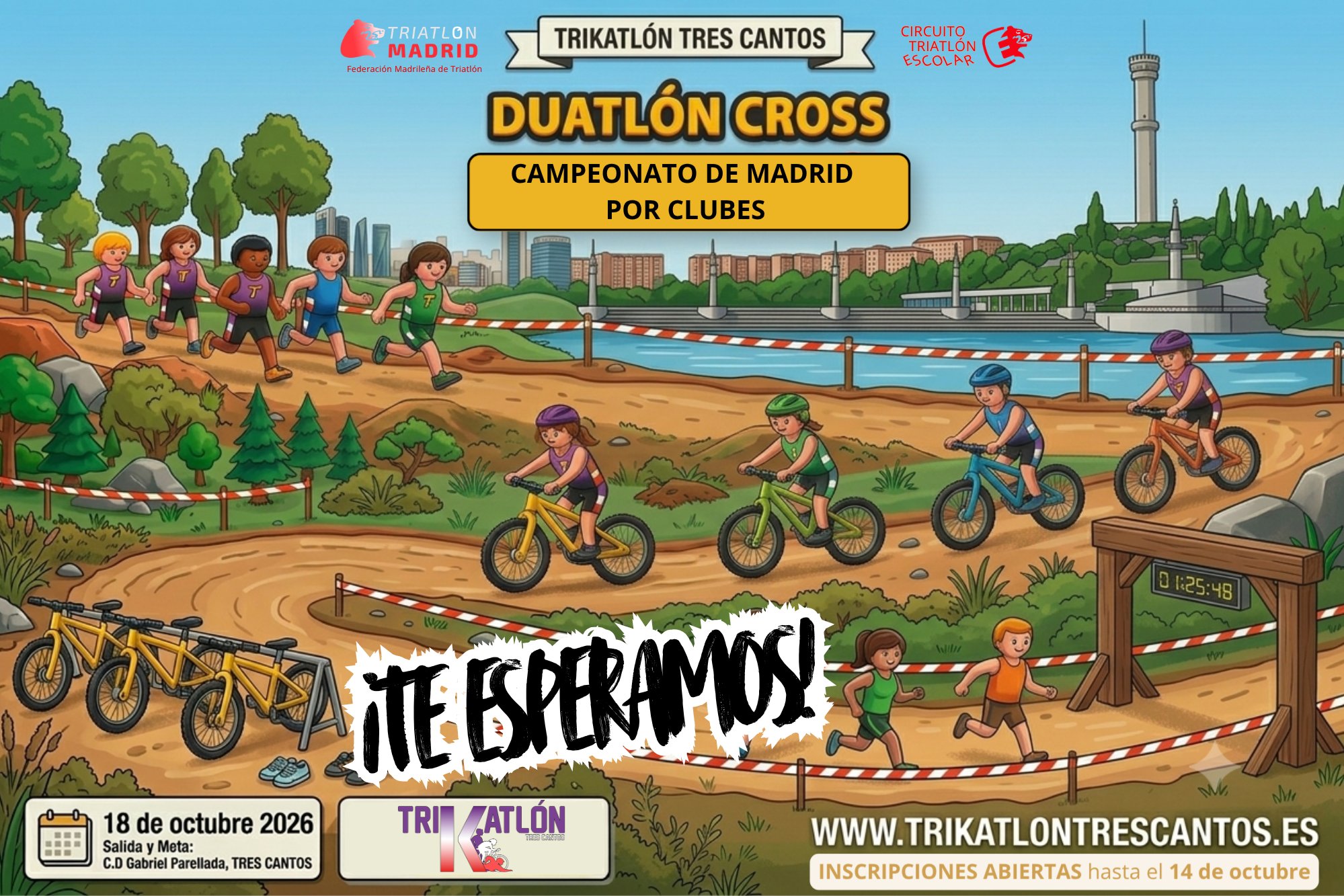 CTO. DE MADRID DUATLÓN CROSS POR CLUBES 2026 - TRIKATLÓN TRES CANTOS