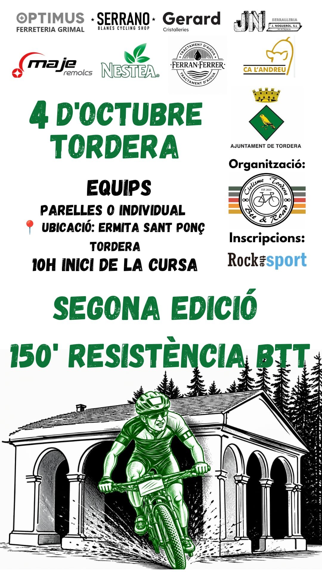 Cursa 150’ de Resistència BTT Tordera 2026 Logo
