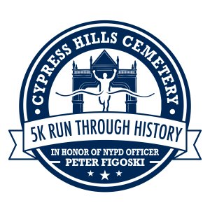 Cypress Hills Cemetery 5K Run Through History Logo