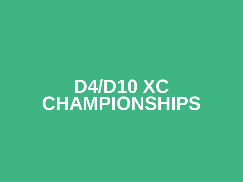 D4/D10 XC Championships Logo