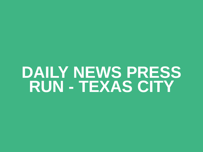 Daily News Press Run - Texas City Logo