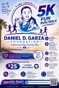 Daniel D Garza Foundation 5K Fun Run/Walk Logo