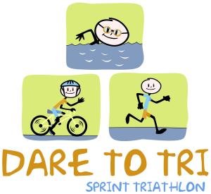 Dare to Tri - Fort Gordon Sprint Triathlon Logo