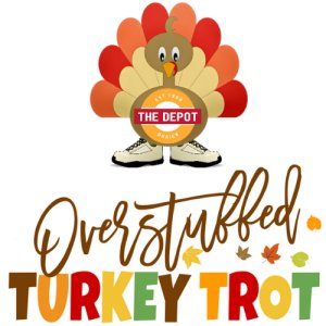 Darien Depot Overstuffed Turkey Trot 5k and 1 Mile Fun Run Logo
