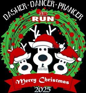 DASHER DANCER PRANCER 5K Logo