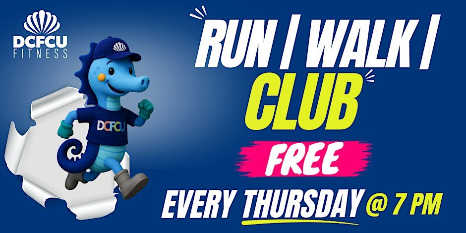 DCFCU Run/Walk Club! Logo