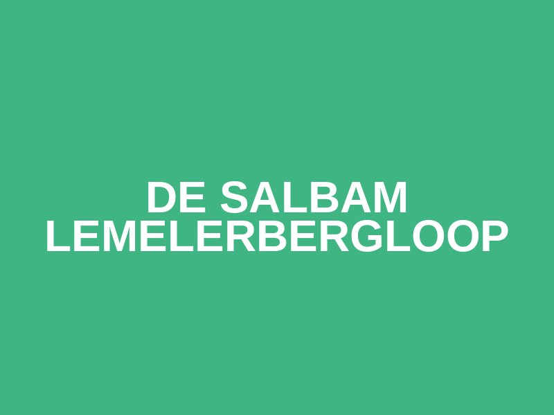 De Salbam Lemelerbergloop