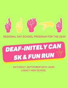 Deaf-initely Can 5K & Fun Run Logo