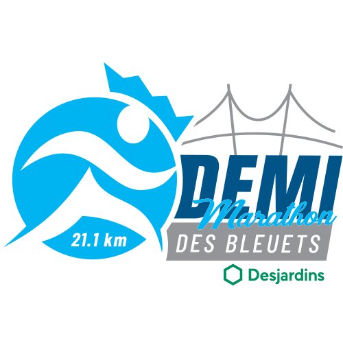 Demi-marathon des Bleuets Desjardins Logo