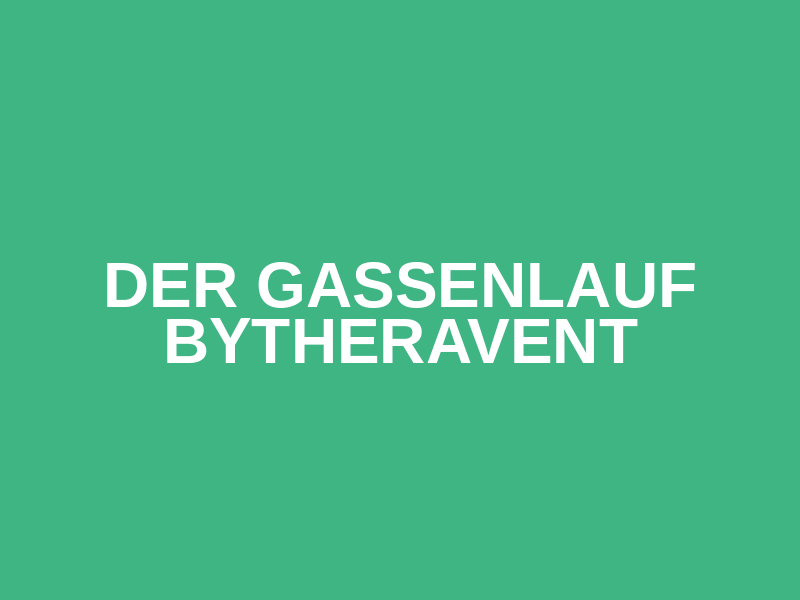 Der Gassenlauf byTheraVent Logo