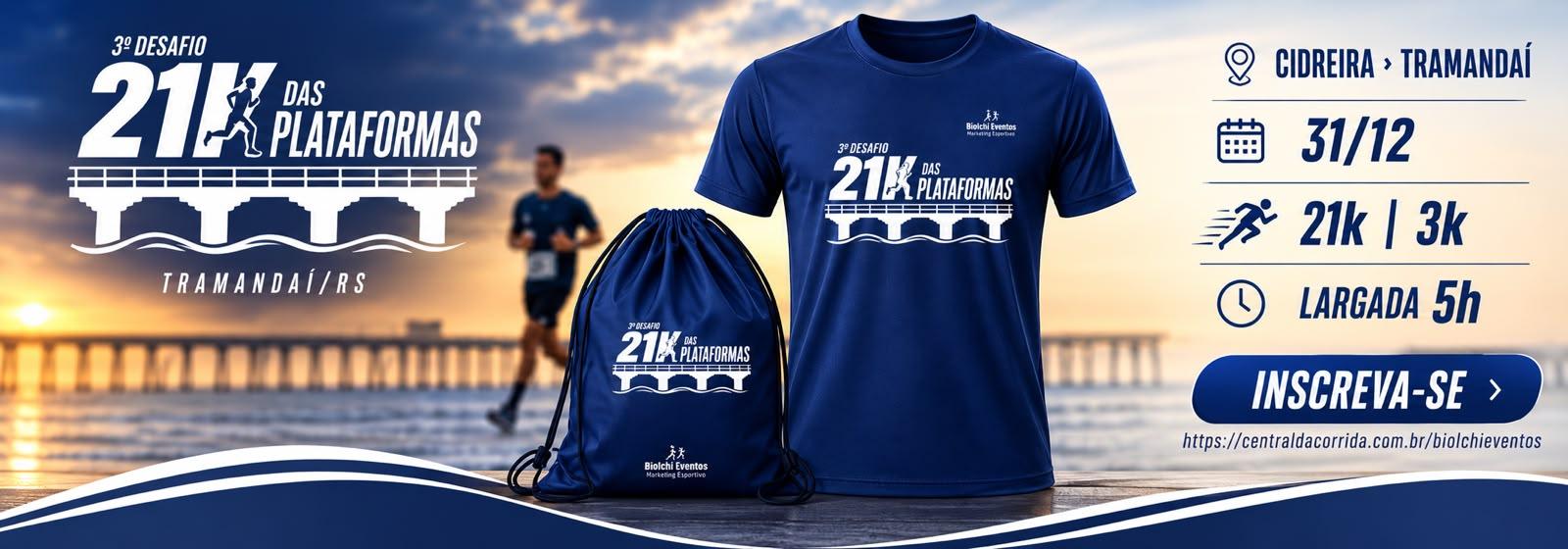 Desafio das Plataformas 21k Cidreira-Tramandaí Logo