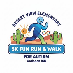 Desert View Elementary Dash for Autism Logo