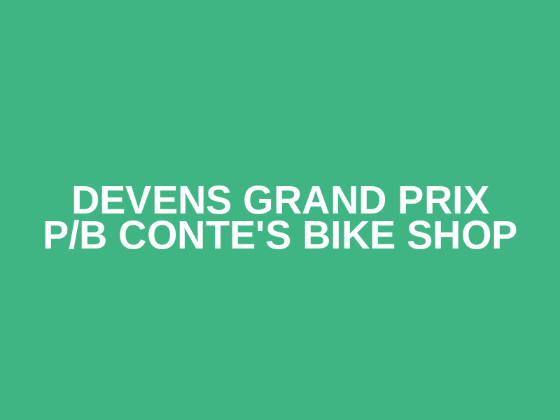 Devens Grand Prix p/b Conte's Bike Shop Logo