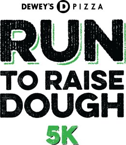 Dewey's Pizza Run to Raise Dough 5K Logo