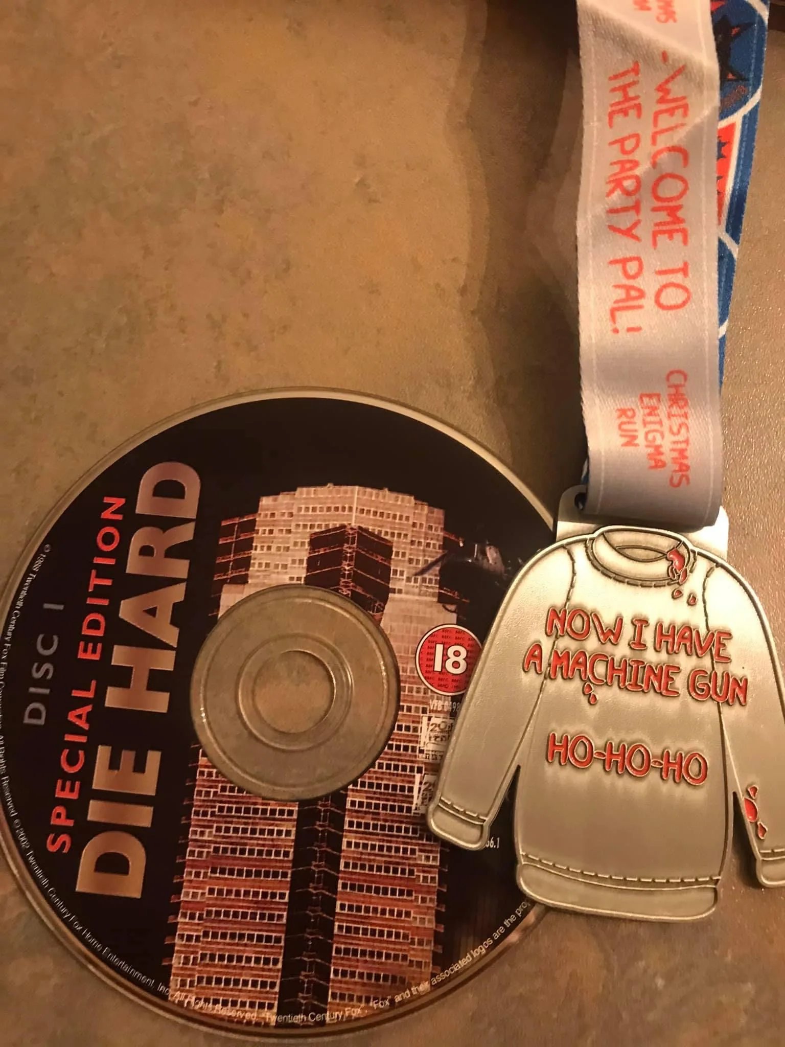 Die Hard Christmas Jumpers Marathon & Half Marathon Logo