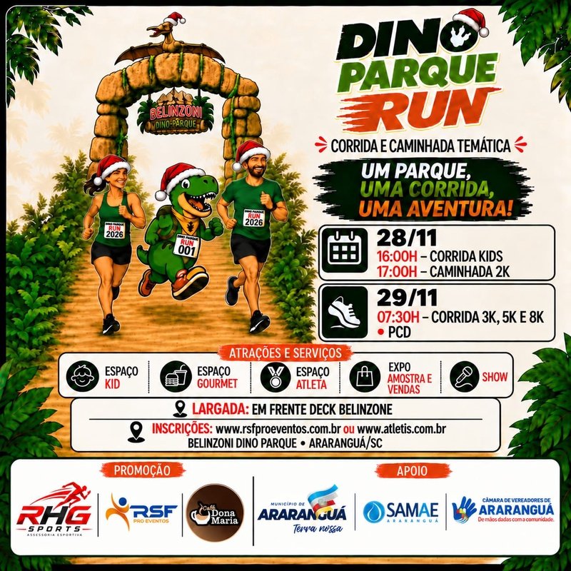 Dino Parque Run 2026 – Corrida e Caminhada