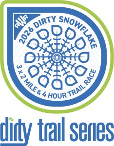 Dirty Snowflake 4 Hour & 3 x 2 Mile Logo