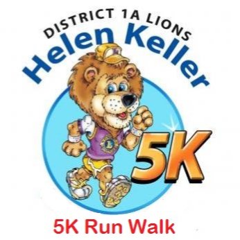 District 1-A Helen Keller Run Logo