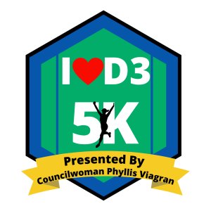 District 3 5K Health+Wellness Event presented by Councilwoman Phyllis Viagran on Saturday, March 21st, 2026 at 8:30 AM | Stinson Airport Trailhead Across from 8535 Mission Rd, San Antonio, TX 78214 Logo