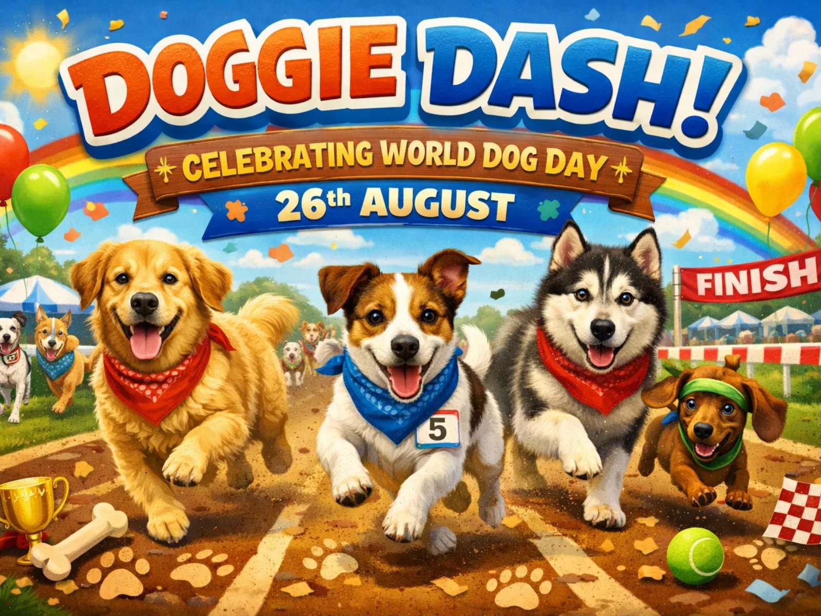 Doggie Dash Charity Race Logo