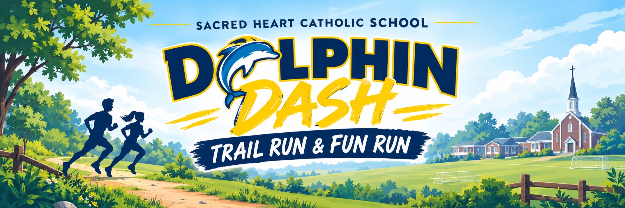 Dolphin Dash Trail 5K and Fun Run 2026 Logo