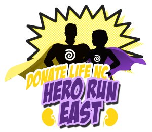 Donate Life Hero Run East! Logo