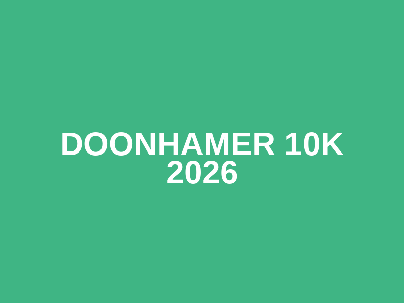 Doonhamer 10k 2026 Logo