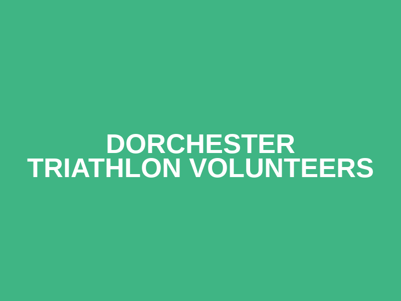 Dorchester Triathlon Volunteers Logo
