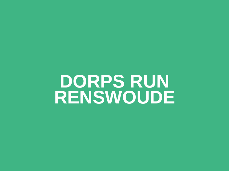 Dorps Run Renswoude
