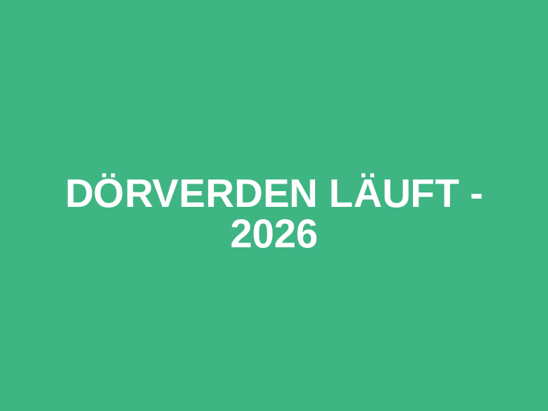Dörverden läuft - 2026 Logo