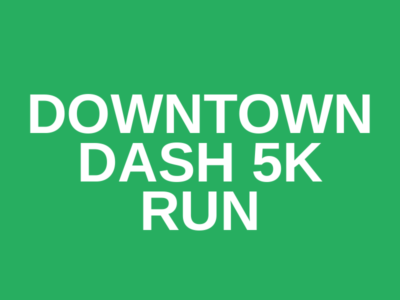 Downtown Dash 5K Run Logo