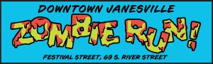 Downtown Janesville Zombie Run presented by Ryan Inc. Logo