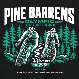 DQ Pine Barrens Olympic Triathlon, Duathlon, & Aquabike; Sprint Triathlon & Aquathlon *# Logo