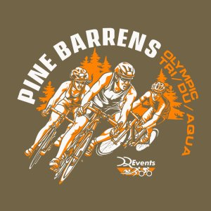 DQ Pine Barrens Olympic Triathlon, Duathlon, & Aquabike; Sprint Triathlon & Aquathlon *# Logo