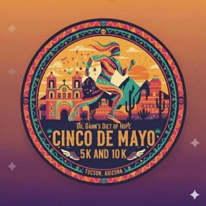 Dr. Gann’s Diet of Hope Cinco de Mayo 10K, 5K & FitKidz Mile Logo