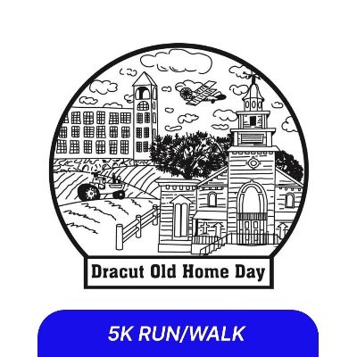 Dracut Old Home Day 5k Run/Walk Logo