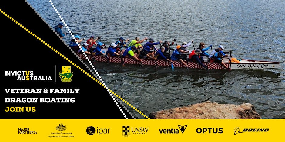 Dragon Boating - Come & Try - Veterans and Family members Logo