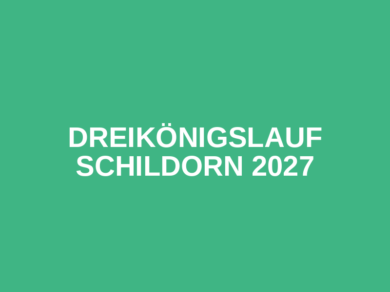 Dreikönigslauf Schildorn 2027