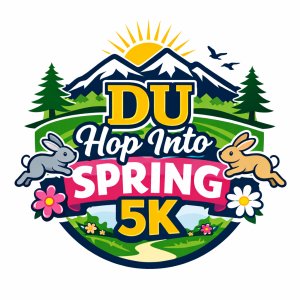 DU Run Into Spring 5k Logo