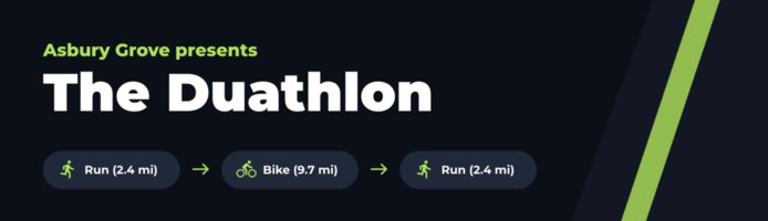 Duathlon at Asbury Grove Logo