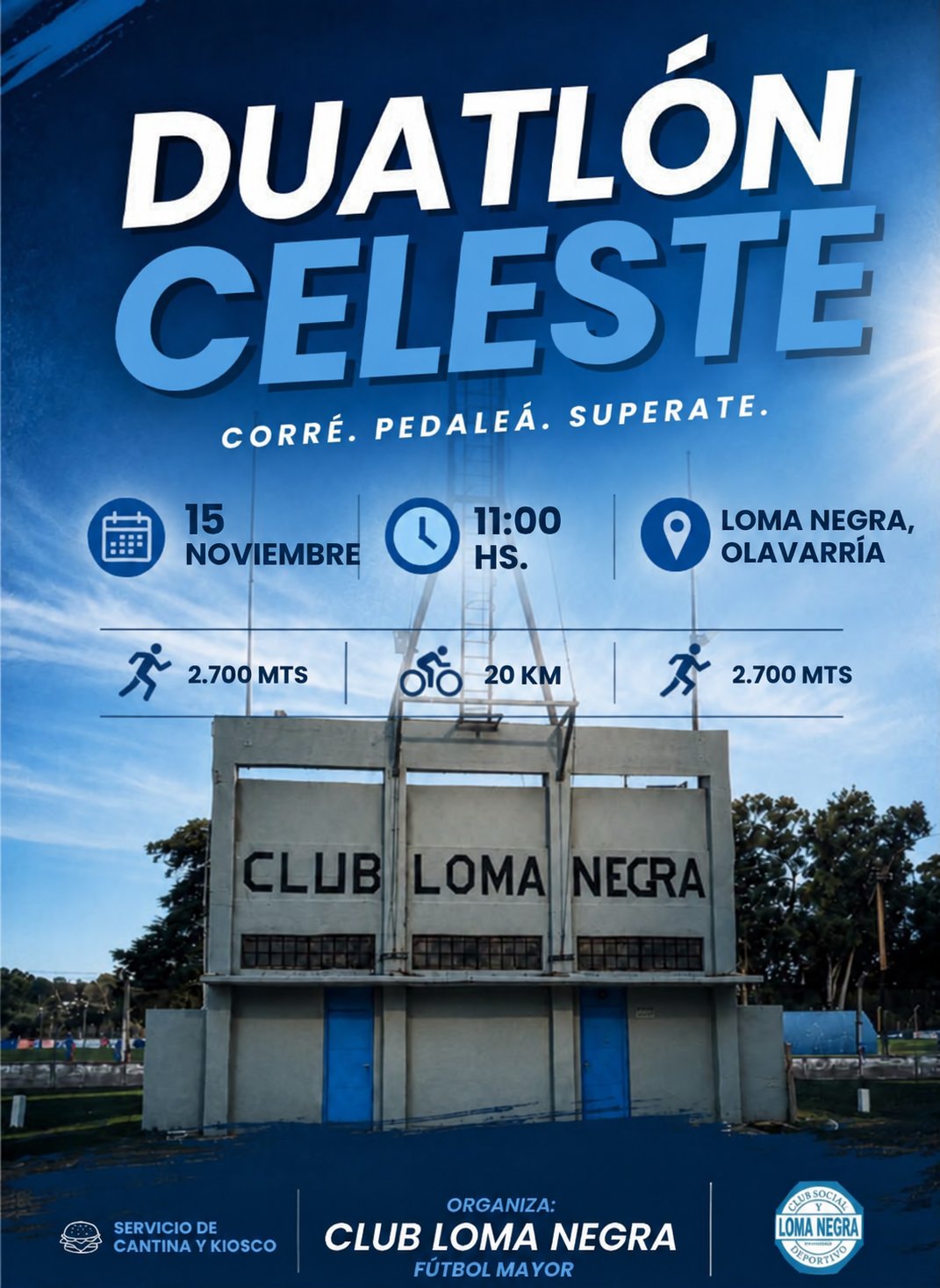 DUATLON CELESTE LOMA NEGRA 2026
