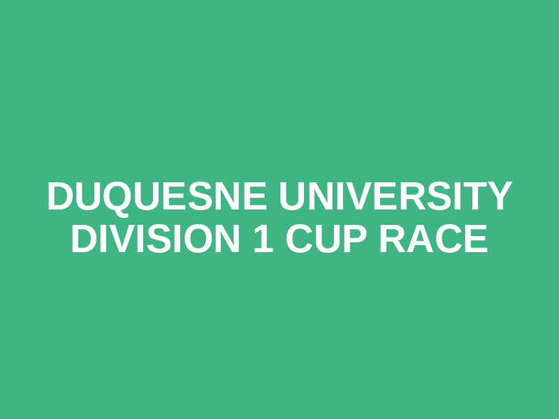 Duquesne University Division 1 Cup Race Logo