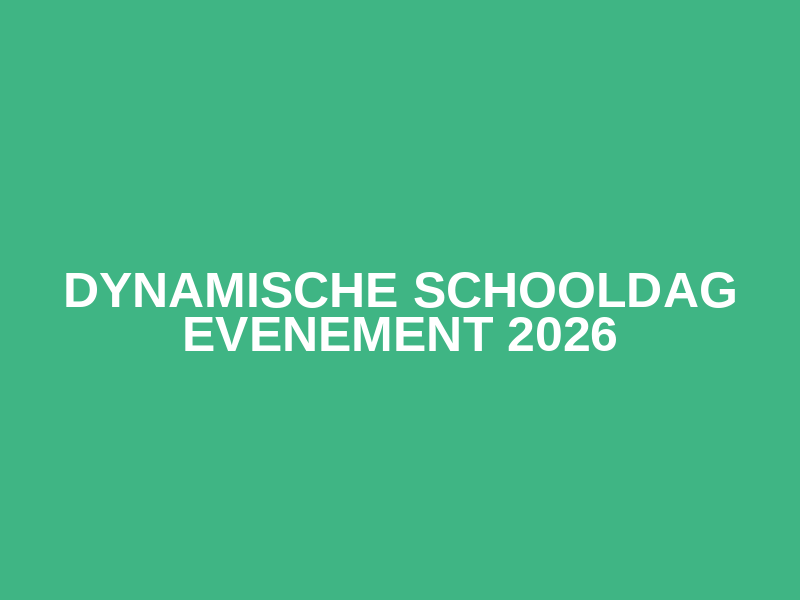 Dynamische Schooldag Evenement 2026 Logo
